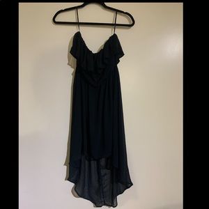 Black High-Low Dress